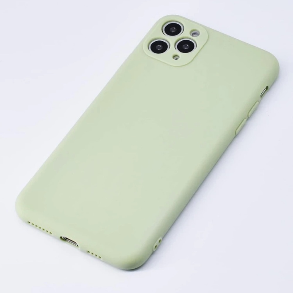 Green silicon iphone 12 pro max soft tpu case